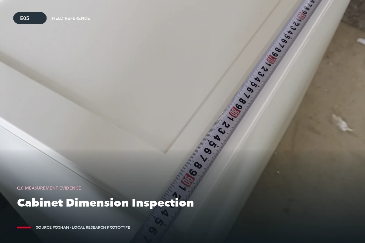 Cabinet Dimension Inspection