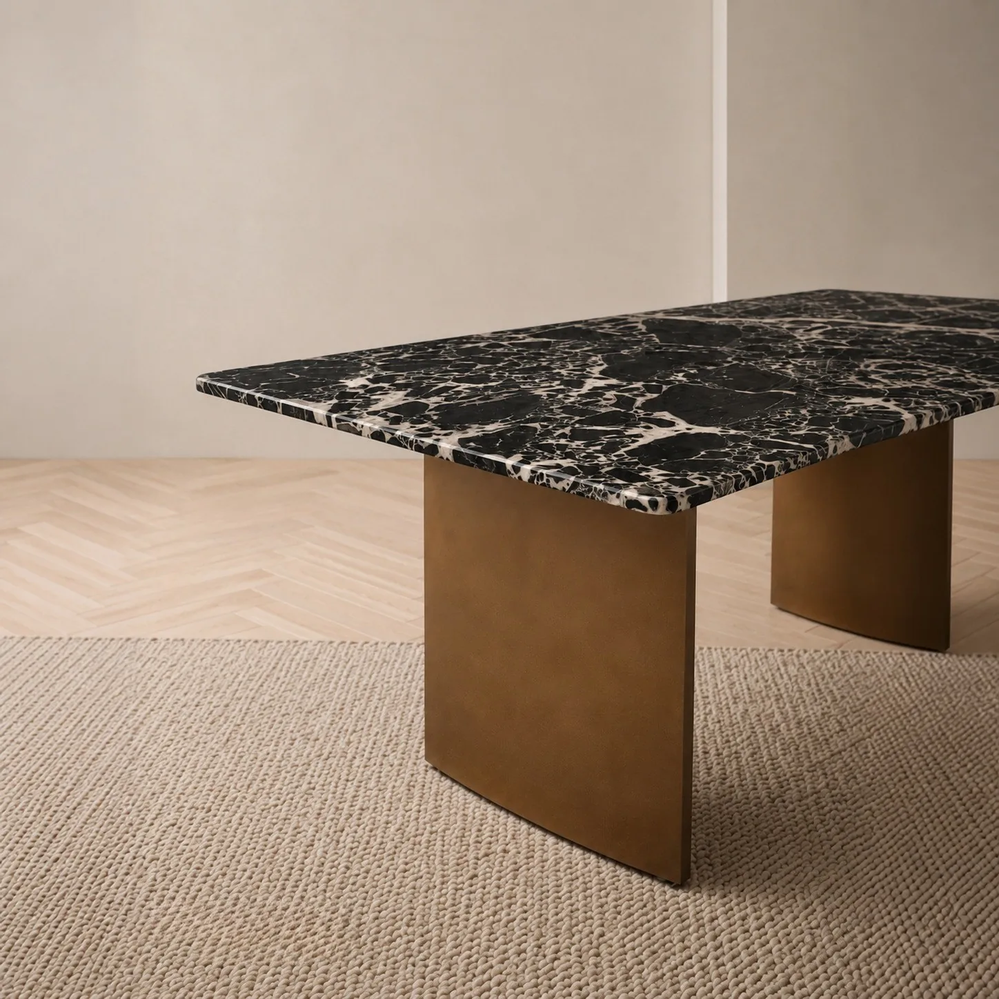 Black Stone Dining Table sourced from Foshan