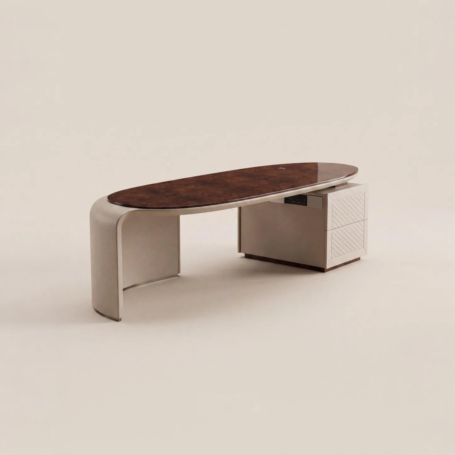 Curved Leather Executive Desk sourced from Foshan