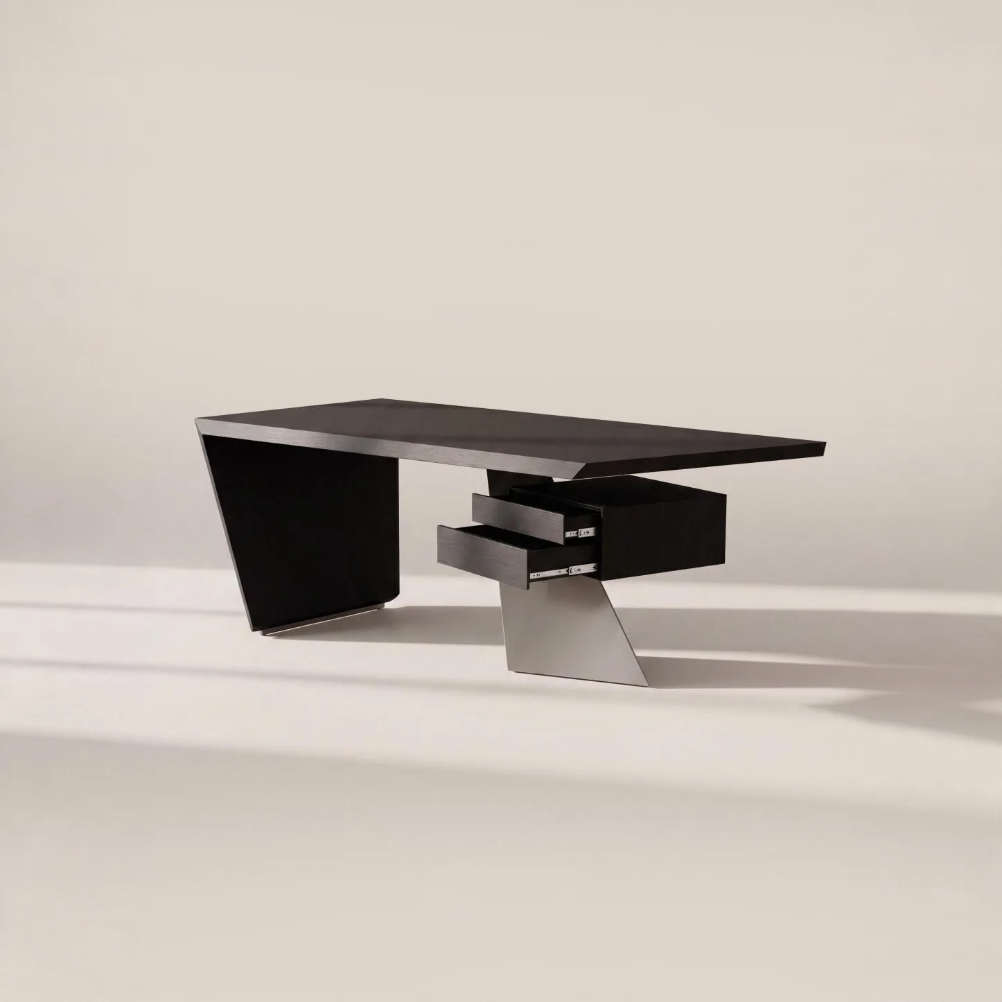 Floating Black Desk sourced from Foshan