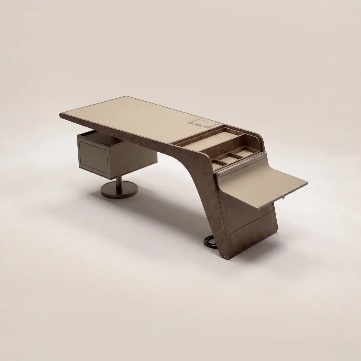 Curved Executive Desk with Return sourced from Foshan
