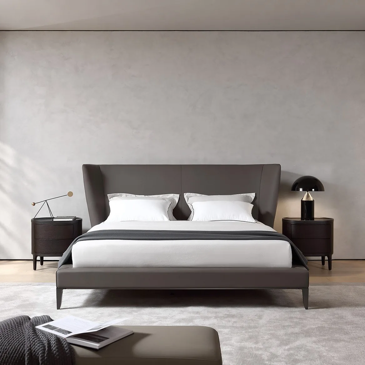Minimalist Upholstered Bed sourced from Foshan