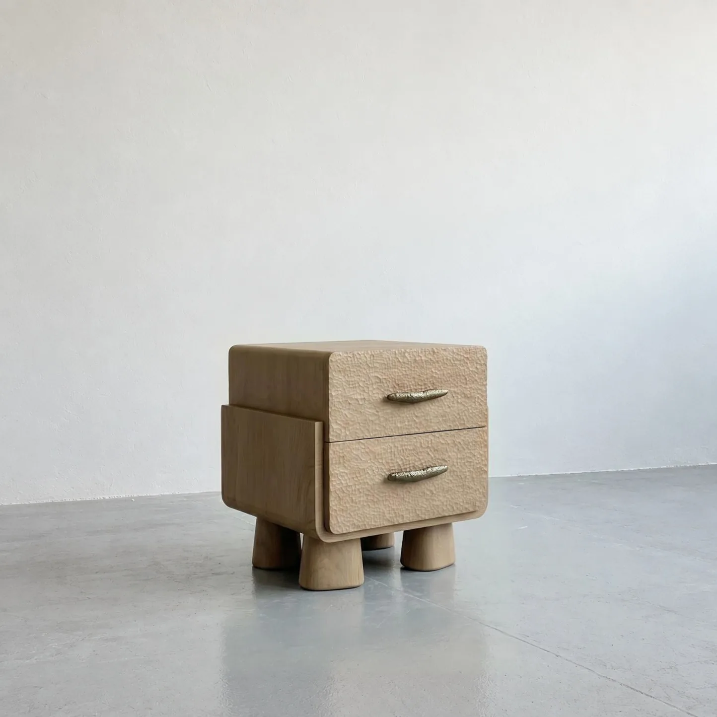 Oak Two-Drawer Nightstand sourced from Foshan