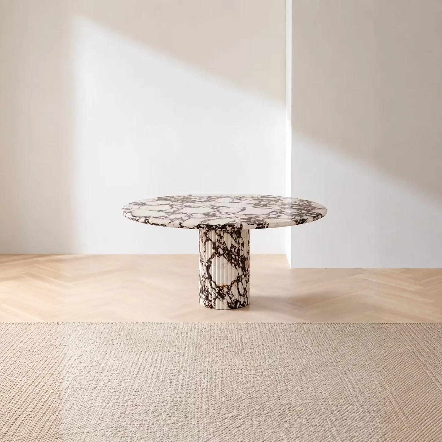 Purple Marble Round Table sourced from Foshan