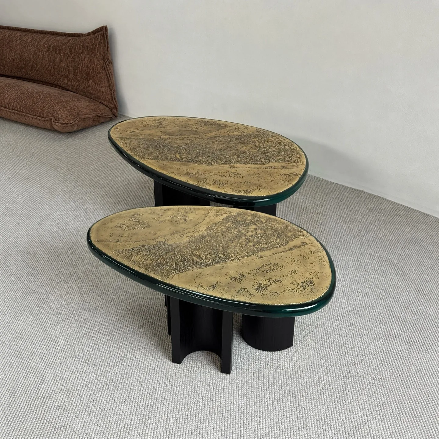 Stone Nesting Coffee Tables sourced from Foshan
