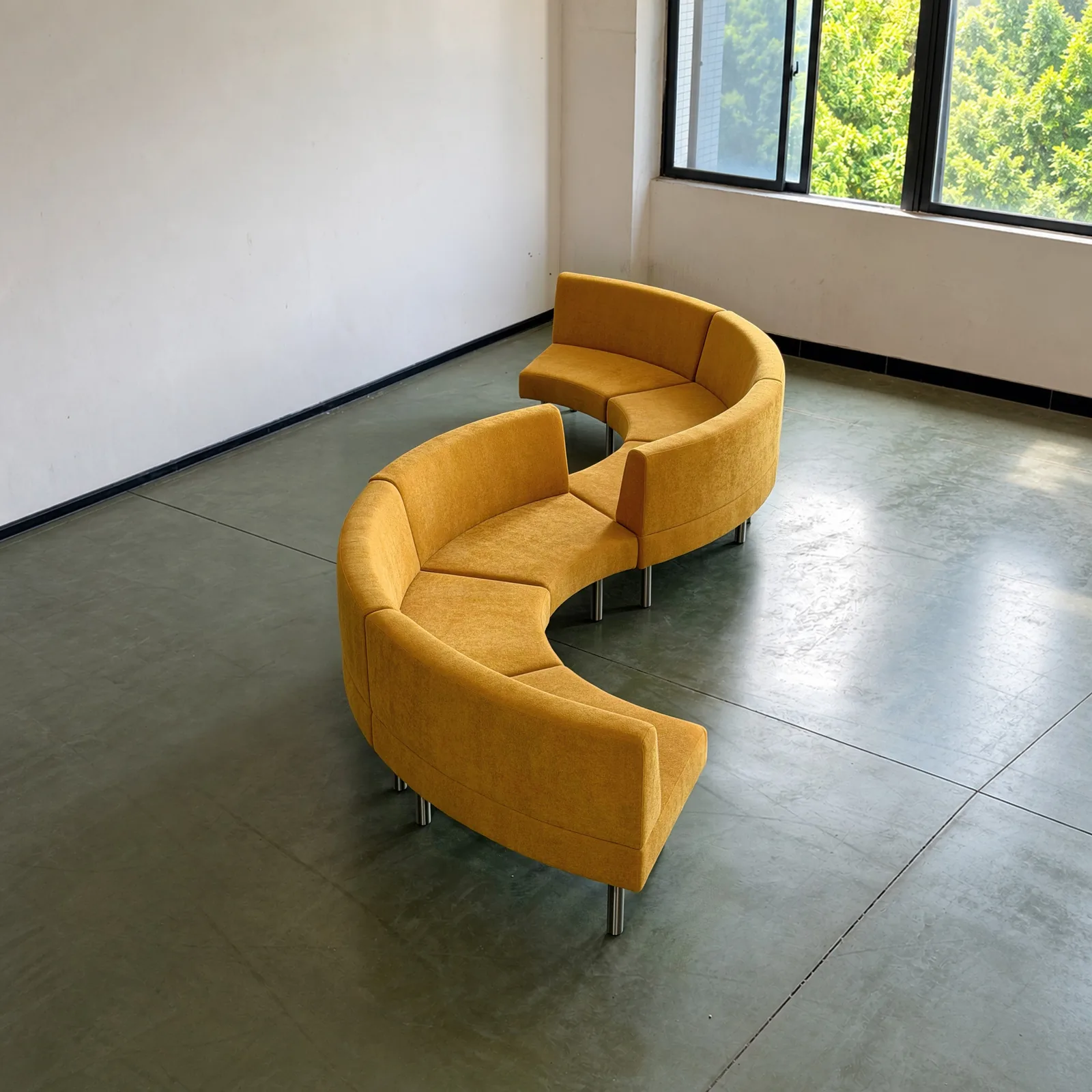 Curved Corner Sofa sourced from Foshan