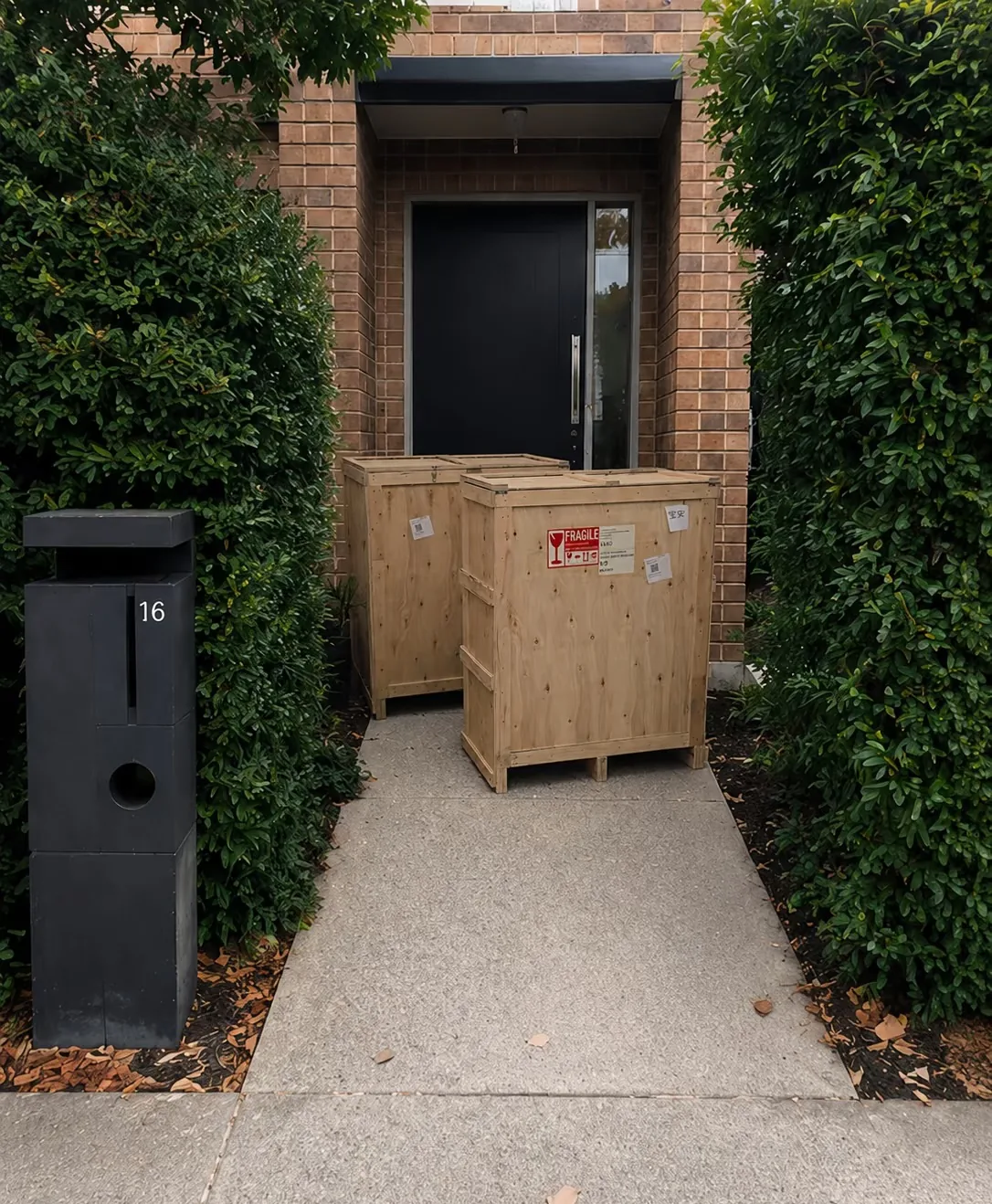 Furniture delivered to a client home abroad