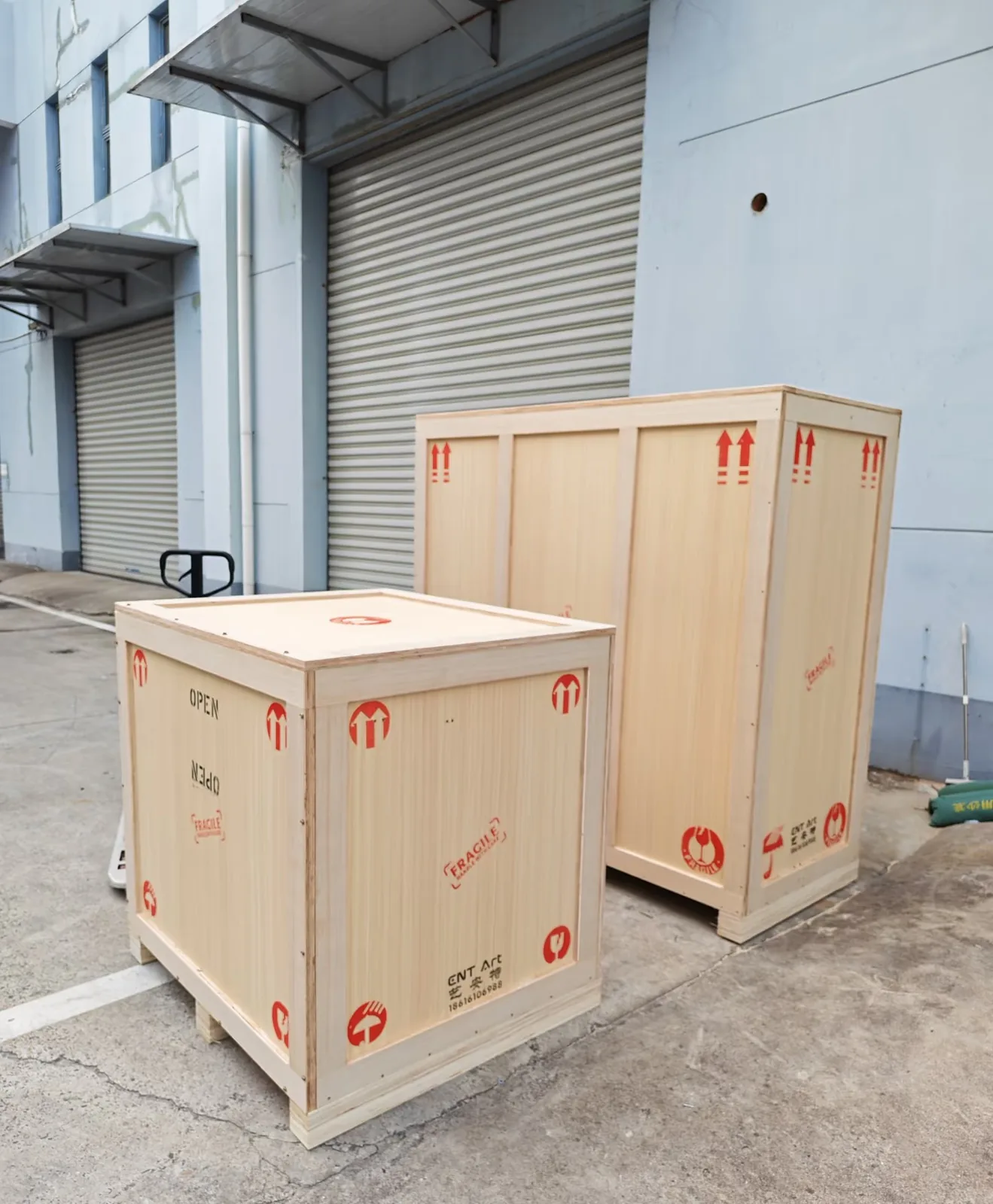 Furniture being collected from a supplier for consolidation