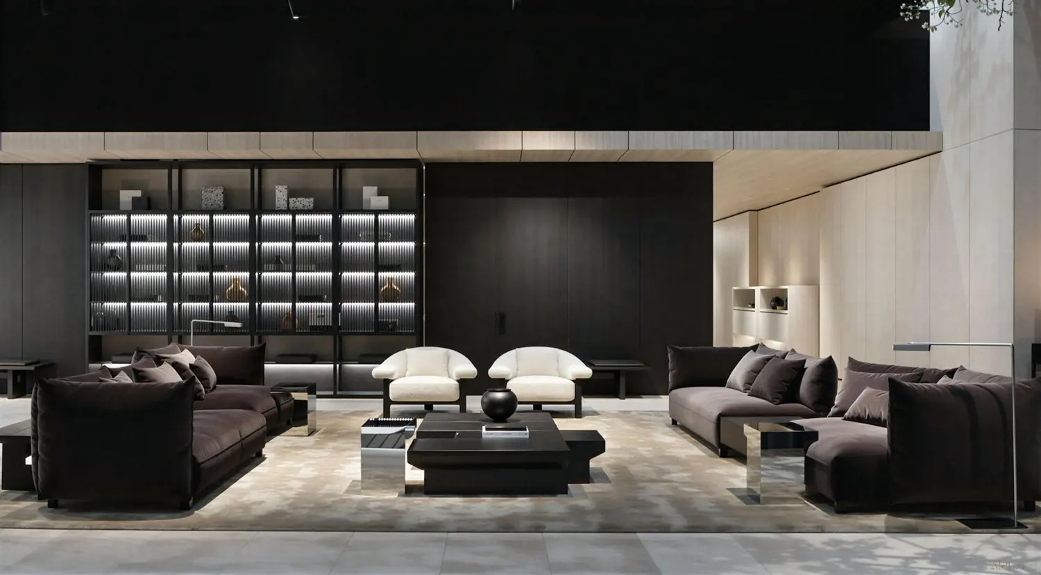 Coordinated interior material and finish palette