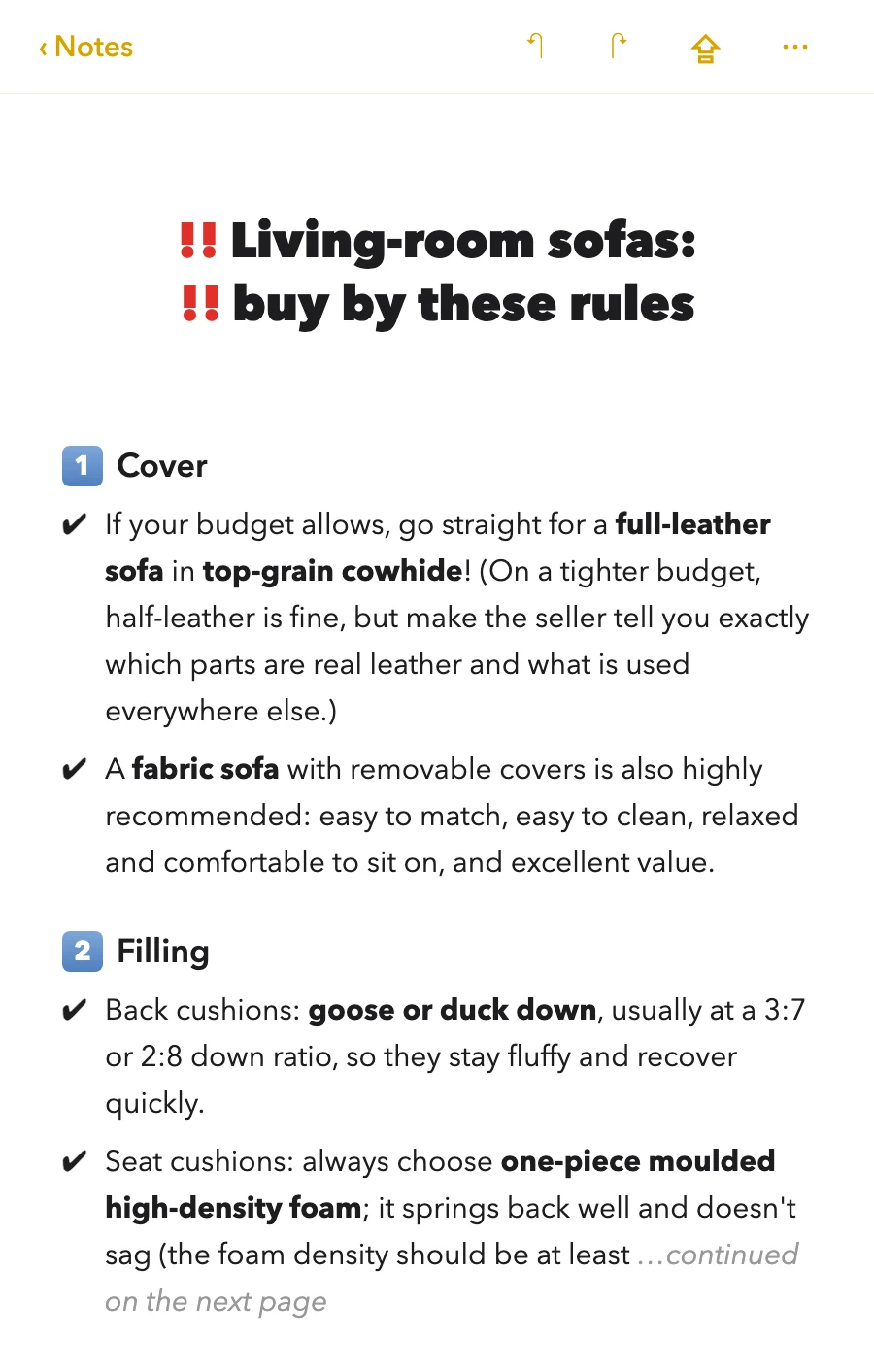 A Chongqing buyer's sofa checklist, part 1: top-grain leather or removable fabric covers, and down-blend back cushions over one-piece high-density.