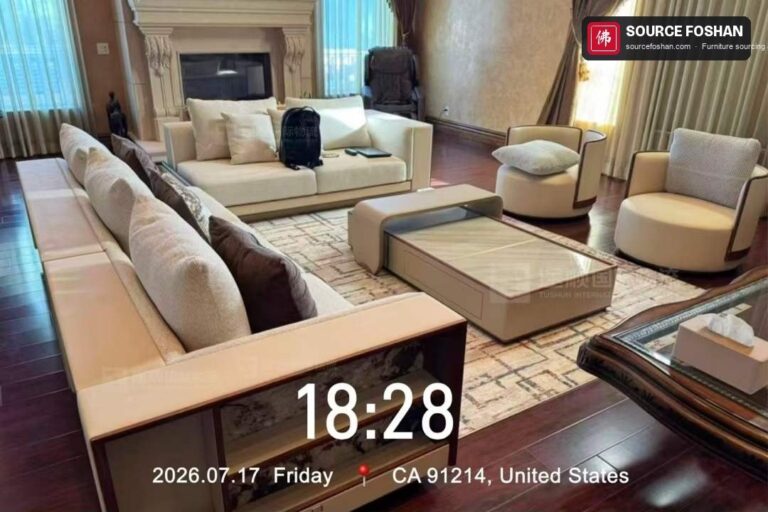 Living room set from Foshan installed, 17 July 2026