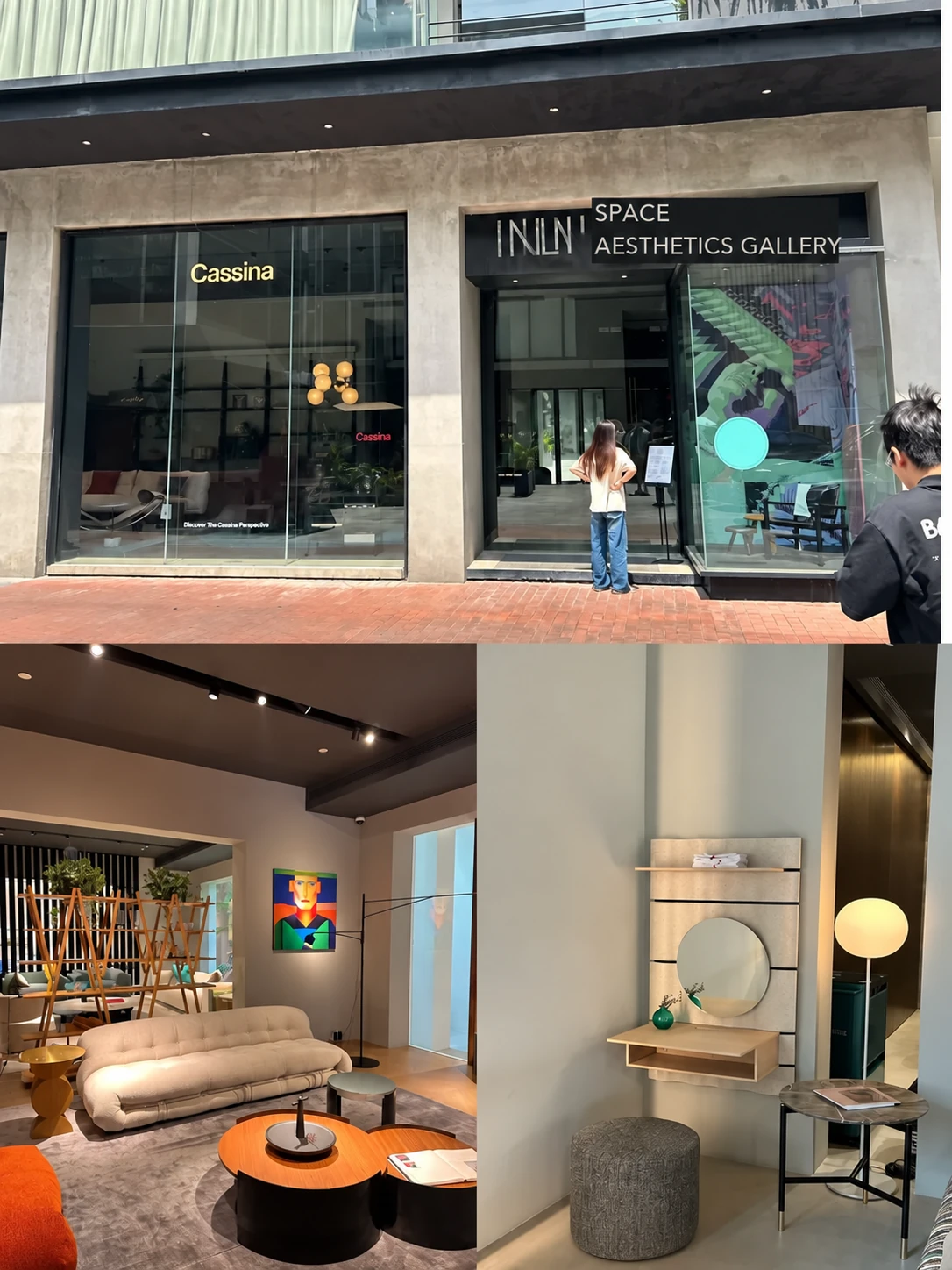 A multi-brand importer's showroom in Shanghai selling licensed Italian originals. The sign reads “HNLN Space Aesthetics Gallery”. This is a different.