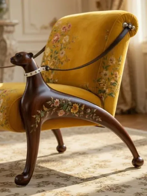 A sculptural lounge chair from a factory seller's post, offered for villas, show flats and hotel sample rooms, with fabric options made to order.