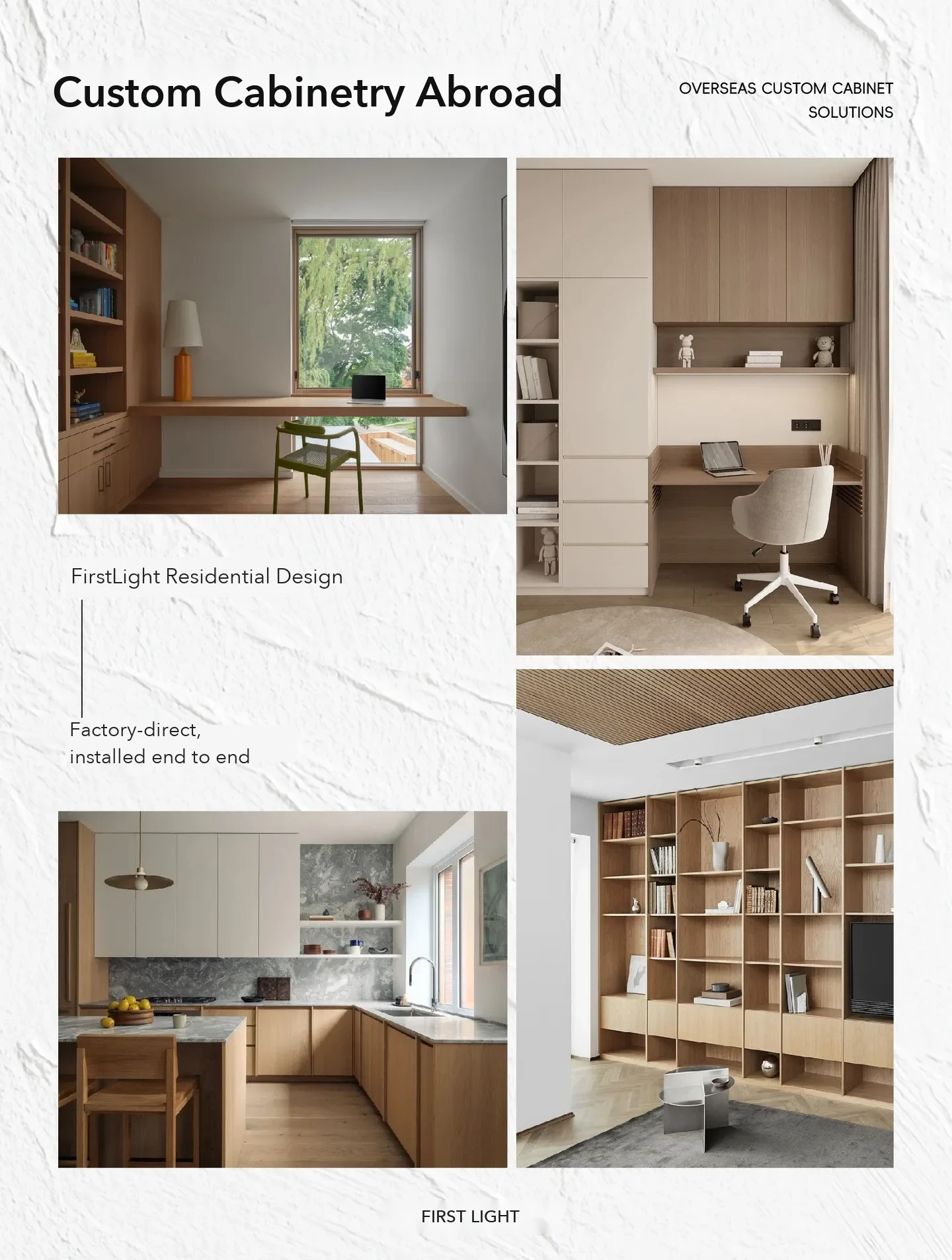 Built-in cabinetry from the same studio's post. Chinese custom-cabinet contracts list carcass, doors and back panels separately, a habit worth.
