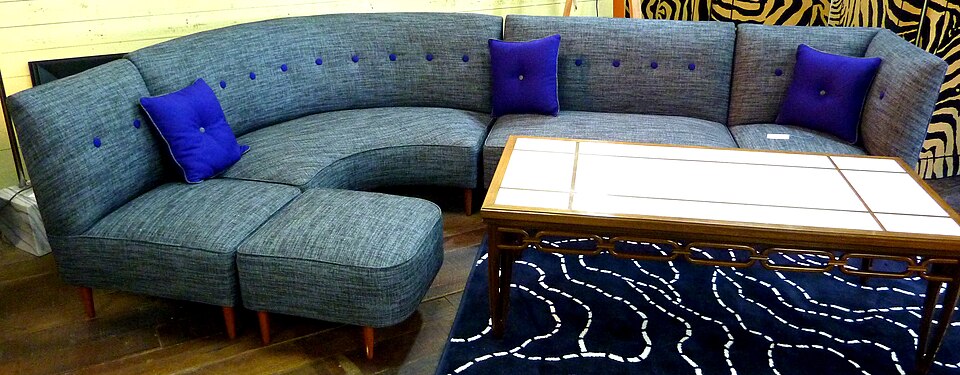 Unrelated modular sofa illustrating a configuration difference