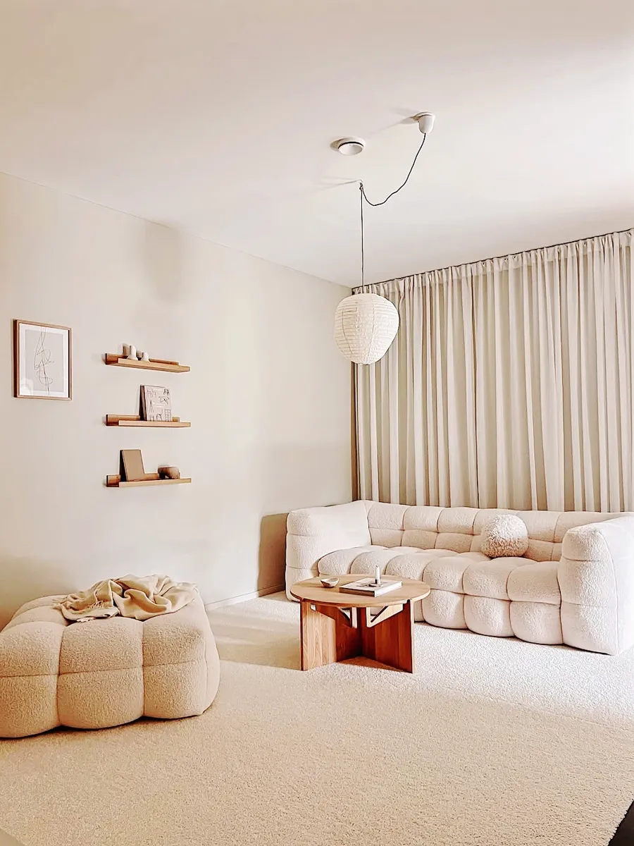 A Vancouver buyer's living room furnished with pieces shipped from China in 2026.