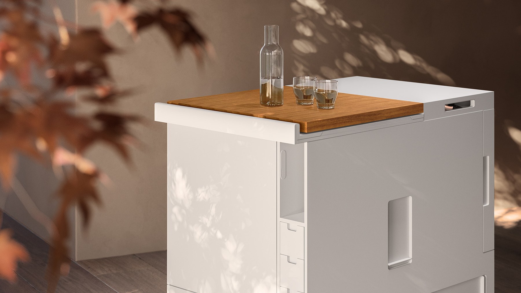 Boffi Minikitchen compact kitchen designed by Joe Colombo