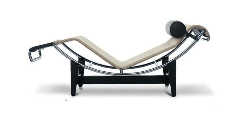Cassina 4 Chaise longue à réglage continu, durable by Le Corbusier, Pierre Jeanneret and Charlotte Perriand