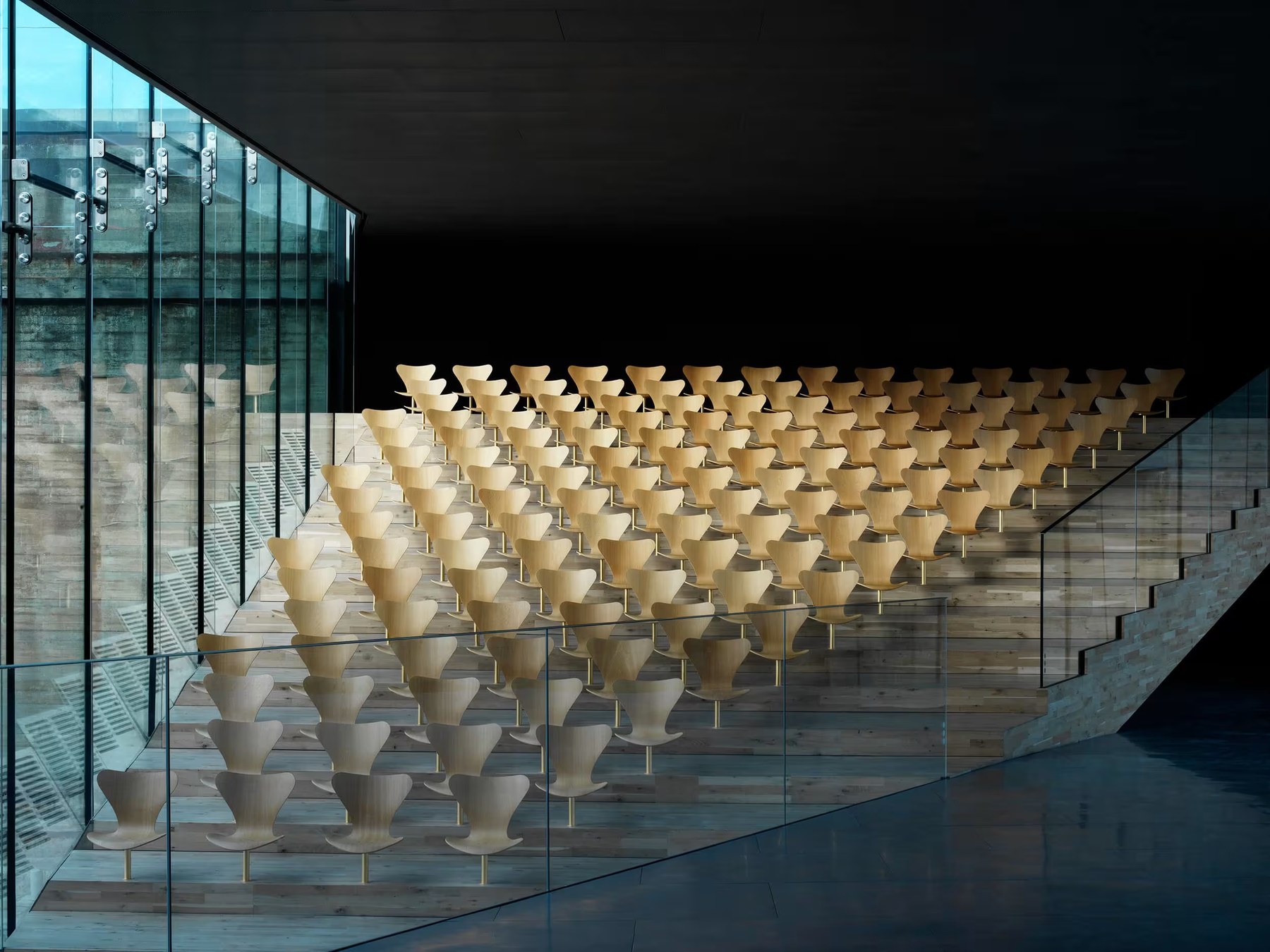Fritz Hansen Series 7 chairs by Arne Jacobsen